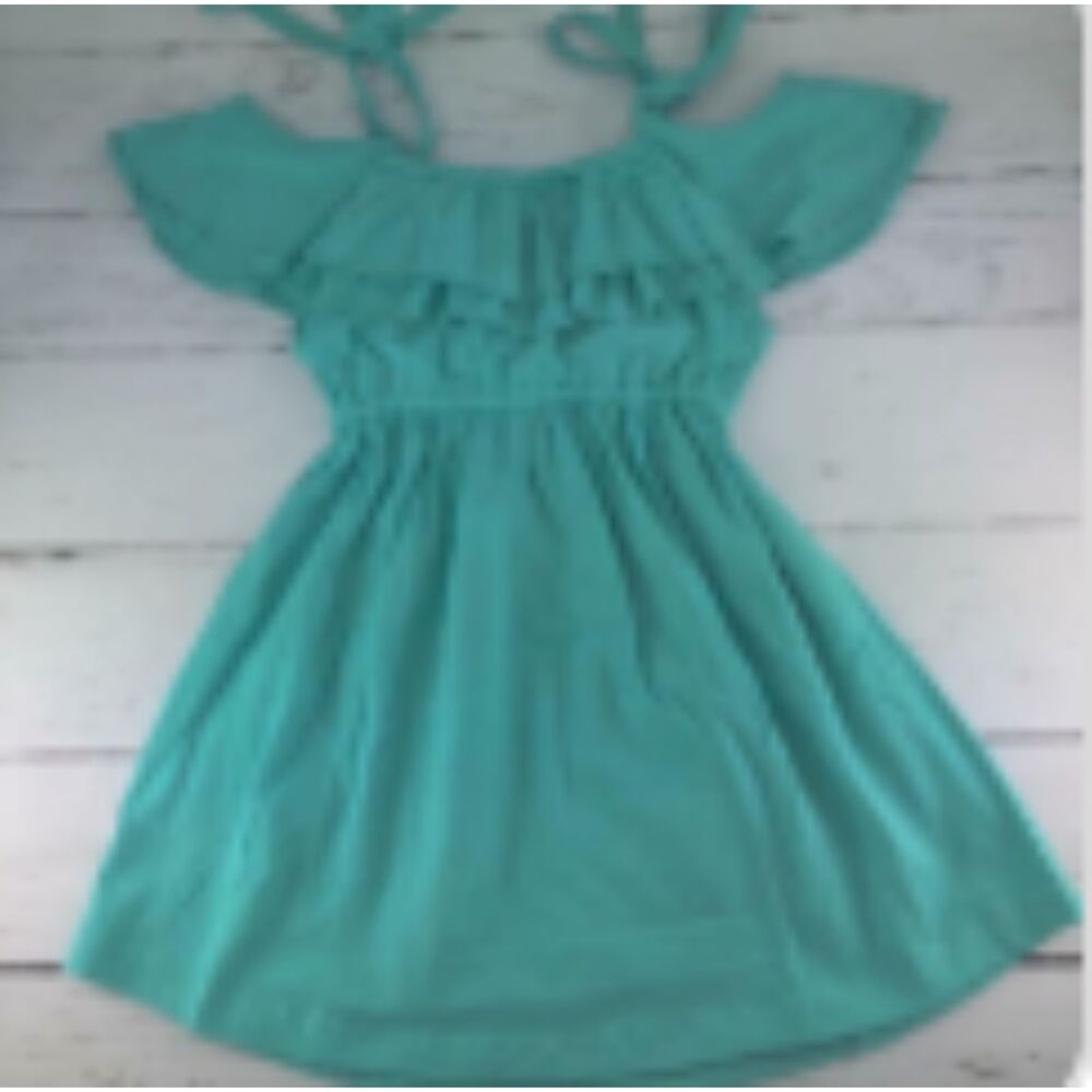 Mint off the shoulder Dress  MOFF10  10 years (I) NWT Boutique